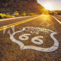 Canvas Prints with the symbols of the United States of America – Route 66